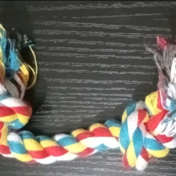 NWOT Durable Puppy Cotton Chew Durable Braided Bone  Rope - Picture 1 of 2